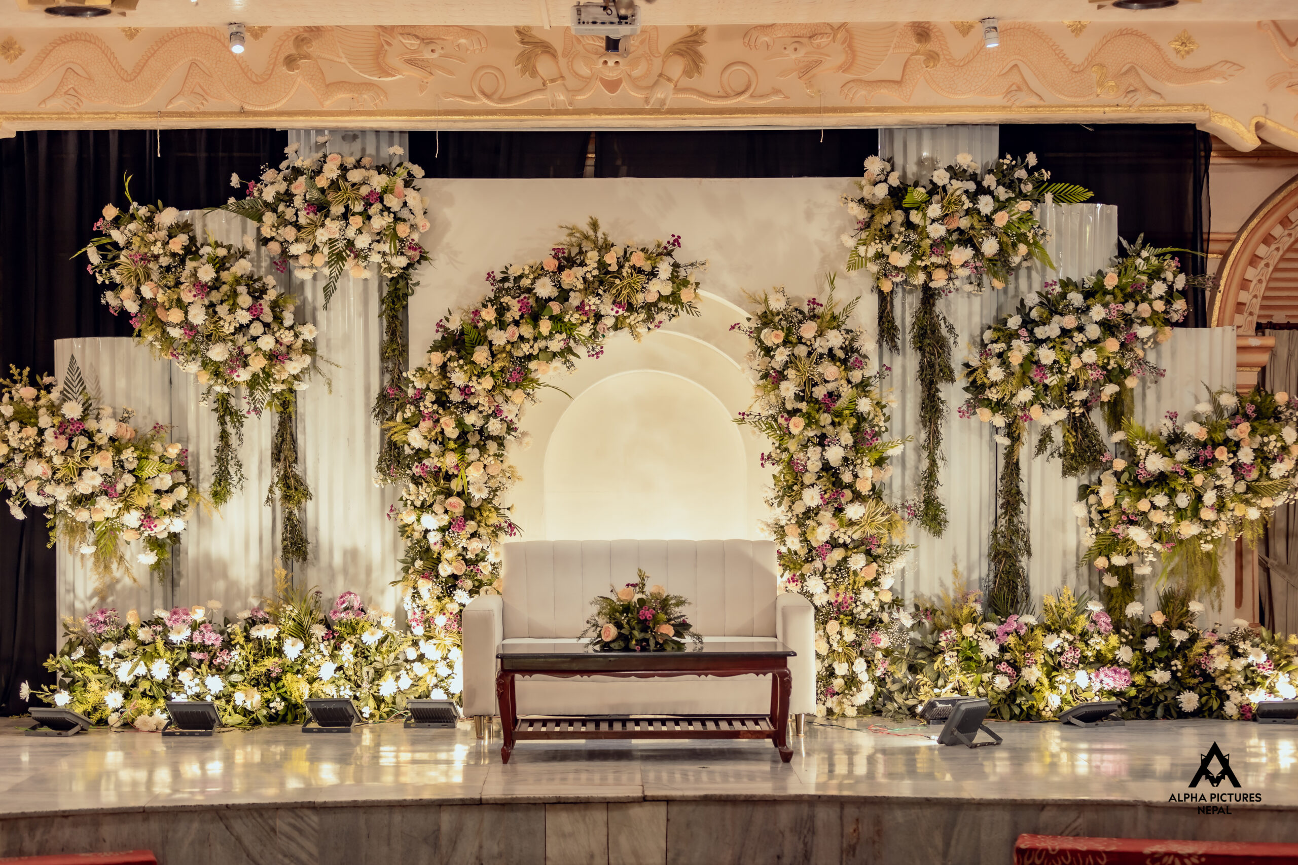 Wedding function floral and decor styling by Garima Florist and Events