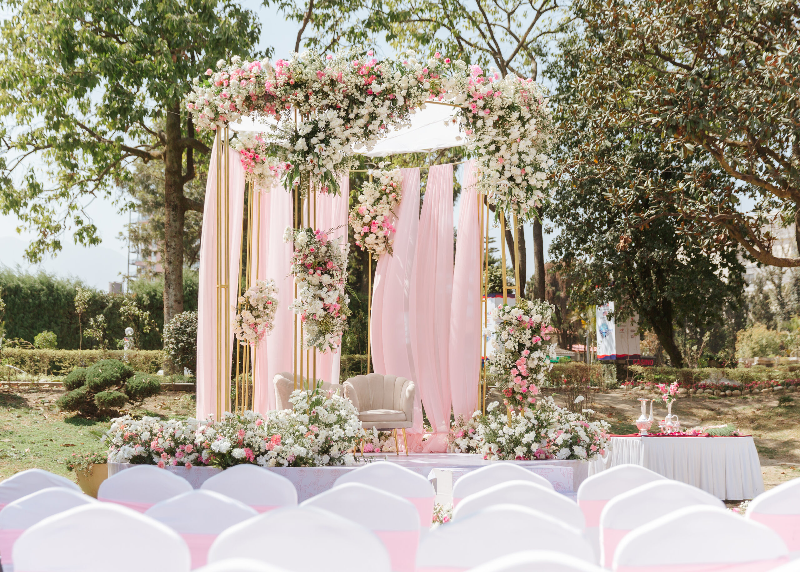 Wedding celebration by Garima Florist & Events in Nepal