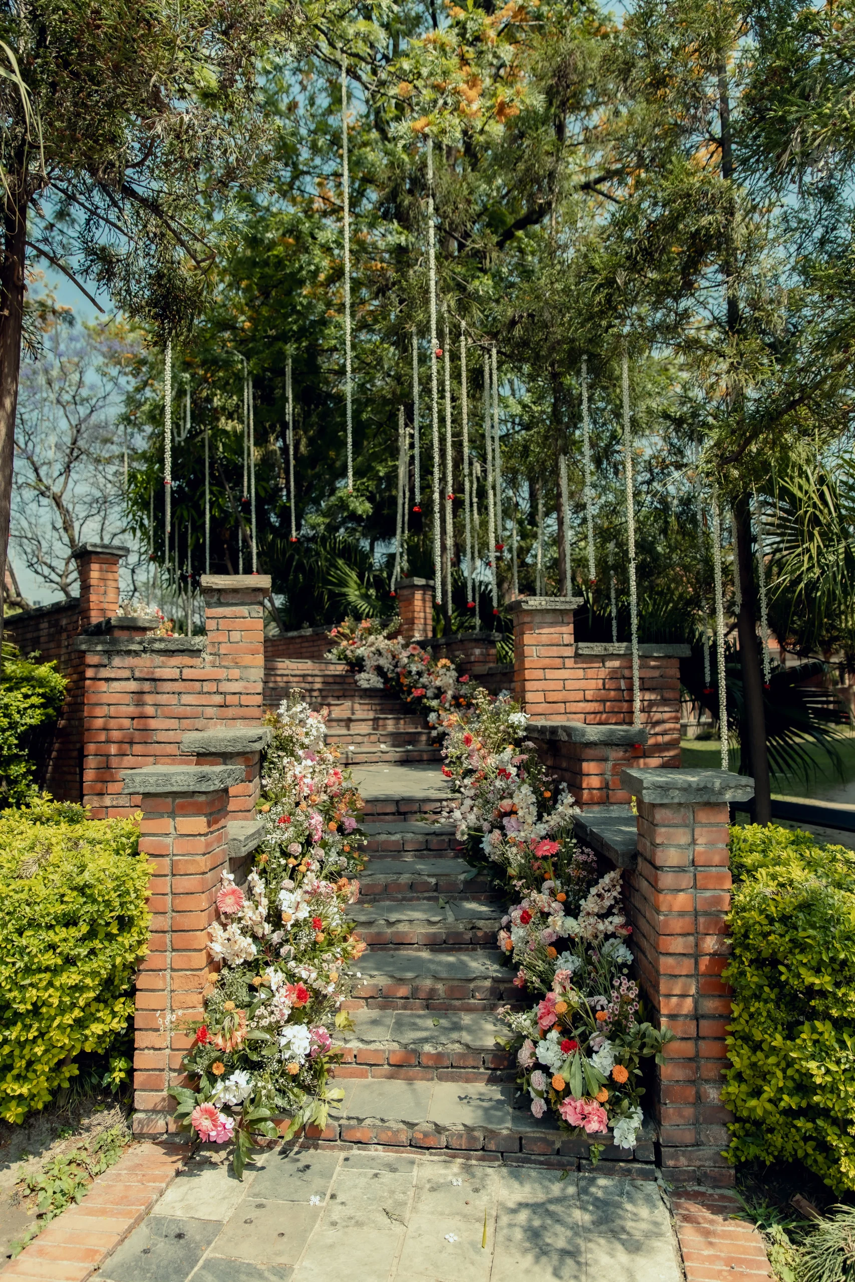 Floral event setting created by Garima in Kathmandu
