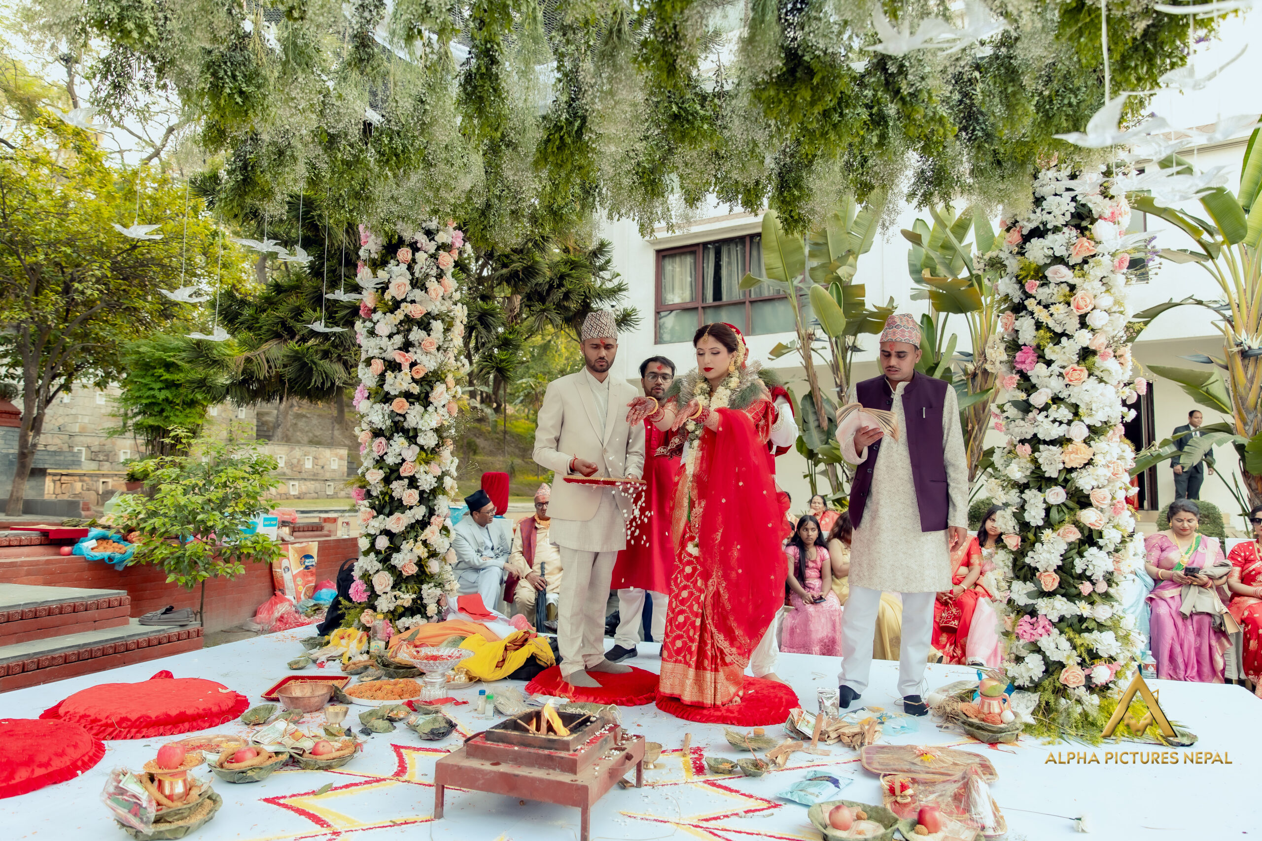 Wedding ceremony decoration by Garima Florist & Events in Nepal