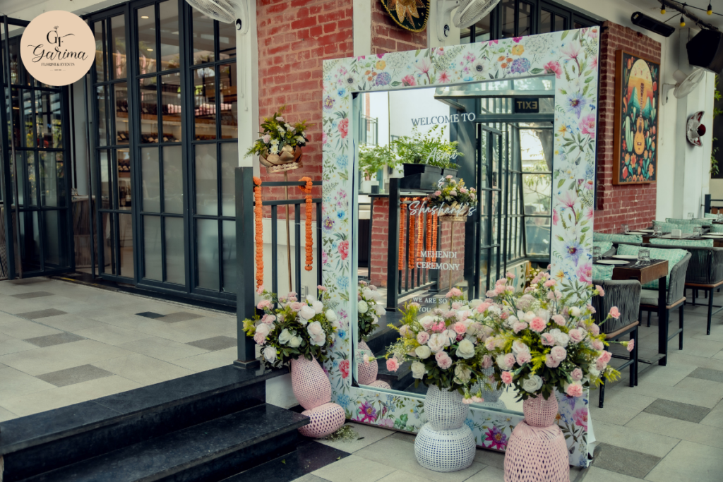 wedding decoration style designed to complement a wedding venue in nepal