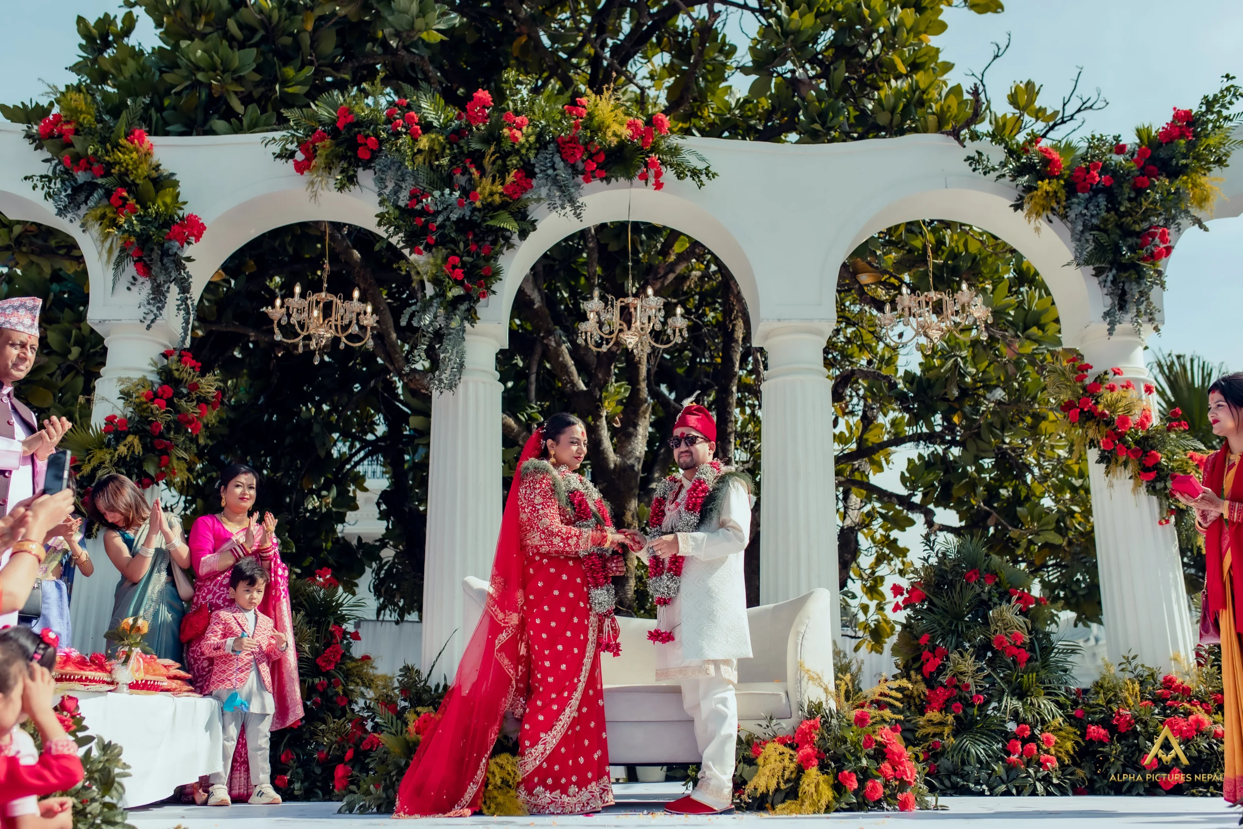 Pratima and Prithu wedding celebration at Hotel Shanker