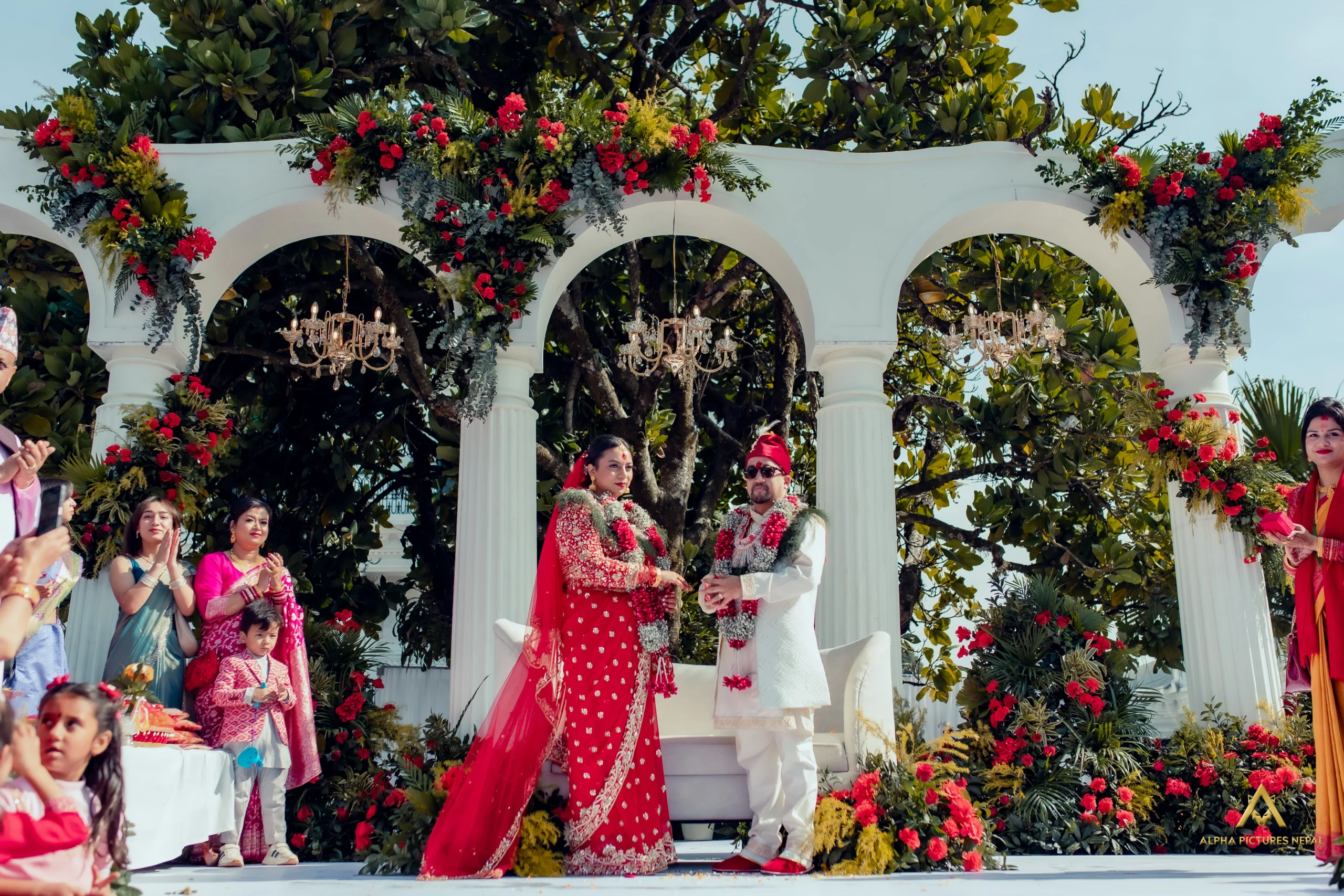 Wedding setting at Hotel Shanker